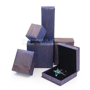 Wholesale Customize Printed Paper Ring Jewelry Box Custom Logo Luxury Necklace Jewelry Gift Box thumbnail-1