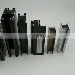 Shengxin Black Powder Coated Aluminium Extrusion Profiles for Windows and Doors Aluminium Profiles for Furniture thumbnail-1