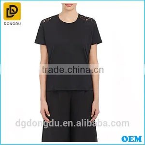 2016 Cheap T Shirt Made in China Cotton Comfortable Lace-Back T Shirt thumbnail-1