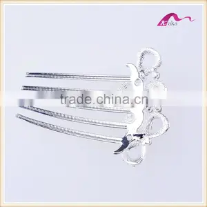 Top Quality Wedding Headwear Twinkle Crystal Bowknot Hair Combs For Women Hair Ornament thumbnail-4
