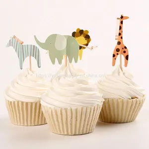Party Decorative Animal Picks for Cupcake Toppers Kid Birthday Party thumbnail-2