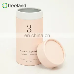 Eco Friendly Recyclable Rose Dusting Powder Use Paper Tube Packaging With Rolled Edges thumbnail-2