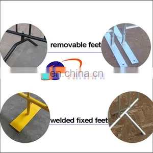 Galvanized Barricade Safety Barrier Crowd Control Fence Heavy Duty Metal Road Block Barrier Strong Frame Anti Rust Low Price thumbnail-4