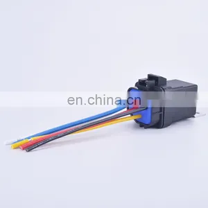 Automobile Relay Waterproof Integrated Wired DC12V 40A 5Pin 4pin Auto Relay With 105mm Length Wires Car Relay thumbnail-3