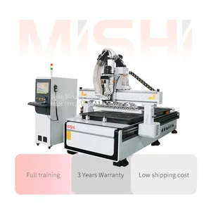 Factory! 3D Wood Metal Acrylic EVA Engraving Cutting Carving Milling Router Atc CNC Machine for Door Furniture Cabinet MDF Plywood Working Engraving Machinery thumbnail-3