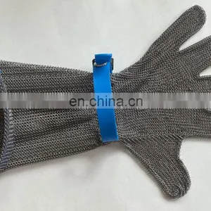 Cut Proof Protect Stainless Steel ANSI Anti Cut Resistant Metal Mesh Butcher Work Gloves thumbnail-4