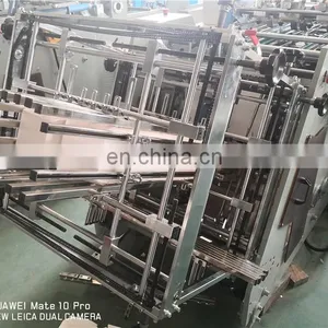 HBM800 Automatic Disposable Biodegradable Friendly Boat Paper Tray Making Machine, KFC Sweet Sandwish Kraft Box Forming Machine thumbnail-5