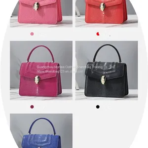 Pearl Fish Skin Women's Bag Leather Portable Organ Bag Women's 2022 New Trendy Luxury All-Match Shoulder Messenger Bag thumbnail-3