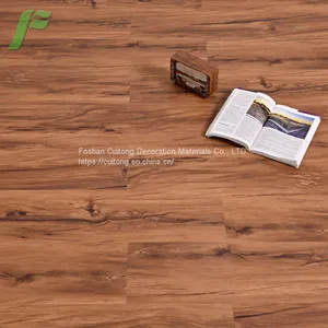 Guangdong Wholesale Sheet Stone Plastic Floor Tile Waterproof Flame Retardant Plastic Floor Wood I-spelling Installation SPC Floor thumbnail-2