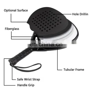Manufacturer Customized Design Hot Sale Padel Racket Carbonio 18k thumbnail-5