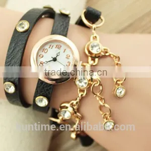 2015 Women Dress Watches Women Rhinestone Watches Vintage Sport Watch thumbnail-1