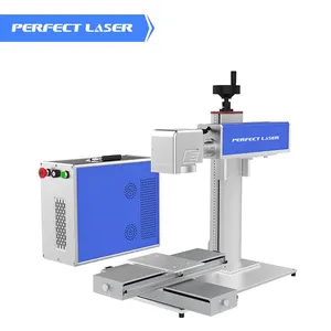 Perfect Laser 20-50W Plastic Metal Fiber Laser Engraver Marking Machine With Electric Shift Working Table thumbnail-1