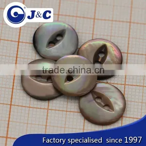Bespoke Laser Logo Raw River Shell Button for Coat and Dress thumbnail-1