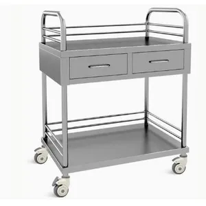 Stainless Steel Medical Trolley Delivery Hospital Operation Trolley thumbnail-5