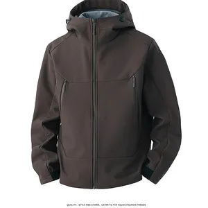 Winter Outdoor Solid Color Three in One Men's and Women's Hooded Waterproof Jacket With Detachable Two-piece Logo Print thumbnail-2
