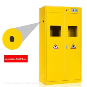 Explosion Proof Gas Cylinder Cabinet With Automatic Exhaust Fan - Chemical Plant Safety Storage thumbnail-5