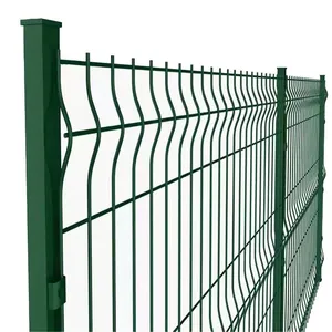 3D Curved Welded Wire Mesh Fence Panel - PVC Coated Hot Dipped Galvanized for Garden Security thumbnail-4