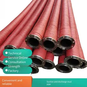 Langfeng Dn300 Large-diameter Sludge Suction and Discharge Rubber Hose, Sewage Suction and Discharge Rubber Hose for Mines and Tunnels, Ash Discharge and Flow Pipe thumbnail-1