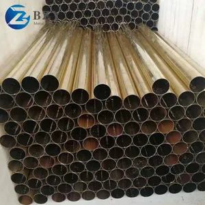 Metal Hot Selling Seamless Round Pure Copper Tubes ASTM B280 Straight Copper Brass Pipes China Supplier thumbnail-3