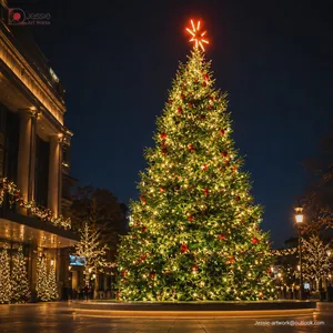 Giant Artificial Christmas Tree for Outdoor Holiday Installation thumbnail-1