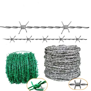 High Quality Arame Farpado 500 Metros Arame Farpado Barbed Wire Price Per Roll thumbnail-5