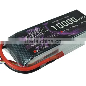 HRB 4S 14.8V 10000mah 25C Rechargable Battery Lipo for RC Helicopter Car Pack thumbnail-3