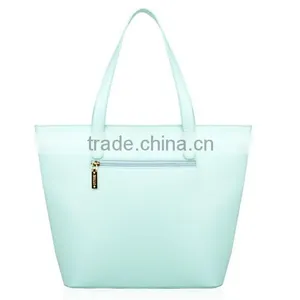 2015 Best Selling Fashion Candy Color Lady Leather Handbag thumbnail-4