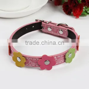 Pet Collar Dog Collar PU Traction Collar Small Dog Cat Collar thumbnail-3