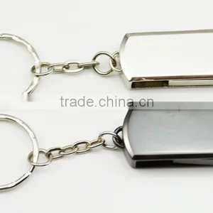 Silver Metal USB Pendrive 32gb Swivel USB for Promotion thumbnail-2