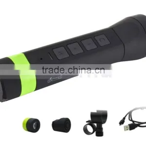 Wireless Portable Power Bank Bluetooth Bike Speaker With 3000mAh Capacity LED Light Speakers for Mobile Phone thumbnail-2