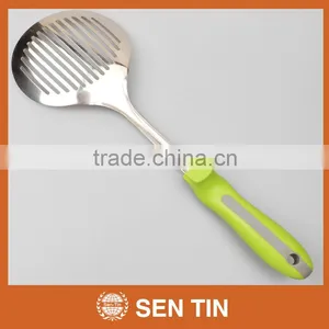 KU-B10TPR Stainless Steel Skimmer With PP & TPR Handle Kitchen Tool thumbnail-1
