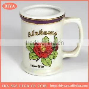 50ml Personalized Porcelain Mug Colorful Pearl Glazed Souvenir Coffee Mug Small Ceramic Cup With Handle Accept Custom Logo Decal thumbnail-1