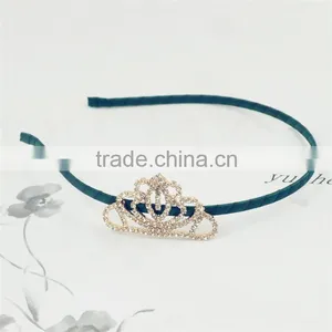 Princess Tiara Headband Royal Baby Pearl Crown Baby Headband Christmas Gift Rhinestone Children Accessories thumbnail-4