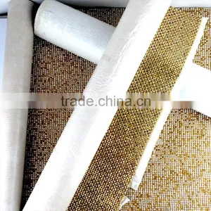 120X45cm ALUMINUM MESH RHINESTONE WITH GLUE BACK HOT FIX thumbnail-5