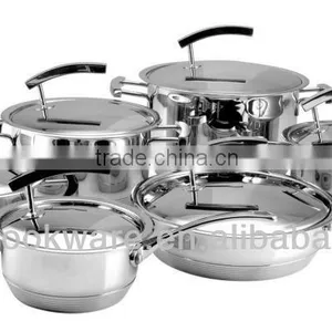 12Pcs Geman Technologic Stainless Steel Kitchenware/cookware Sets With LFGB thumbnail-1