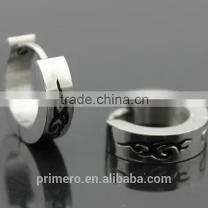 Men Women Stainless Steel Stud Earrings Small Circle Tattoo High Quality Fashion Jewelry thumbnail-5