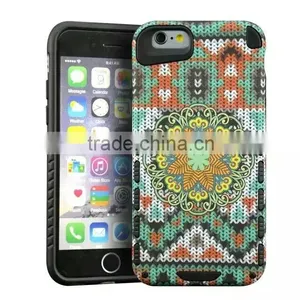 Two in One Cae for Iphone 6 With Colors Pictures Hard PC+TPU Materil More Protective thumbnail-1