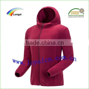 High Quality Customized Popular Micro Fleece Jacket Women thumbnail-1