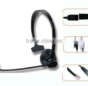 Premium Telephone Headphones Clear Chat With Microphone thumbnail-1