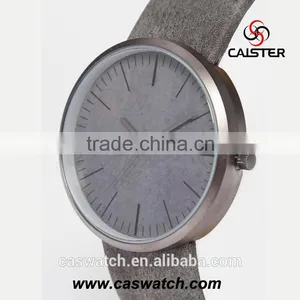2016 Hot Fashion Round Case Men's Watch, Quartz Movement Leather Watch on , Custom Made Delicate Western Wristwatch thumbnail-3