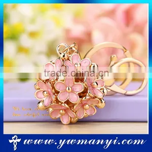Best Selling Product Oil Keychain Alloy Flower Attractive Design Keychain K0013 thumbnail-1
