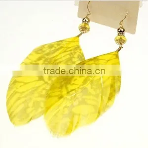 Clip on Feather Earrings thumbnail-1