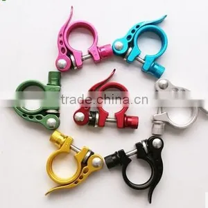 Aluminum Alloy Bicycle Seat Post Clamp With Quick Release thumbnail-1