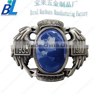 3D Embossed Metal Sticker Domed Belt Buckles thumbnail-1