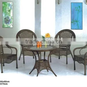 Granco KAL580 Modern Round PE Rattan Dining Set thumbnail-1