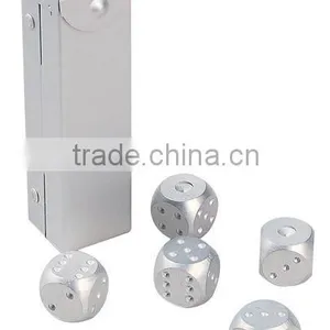 Aluminum Silver Perfect Dice With Size:1.6*1.6*1.6cm thumbnail-1