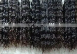 For White Women Brazilian Loose Curl Hair Natural Hair 24 Inch Line Weave Aligned Weave Hand Chooseing thumbnail-1