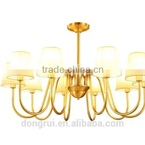 American Morden Style Classical Full Copper Lighting Chandelier Pendant Light 291-10H thumbnail-2
