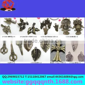 Metal Bronze Antique Iron Brass Copper Butterfly Flower for Jewelry thumbnail-5
