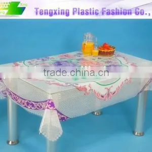 Elegant Printed Plastic Tablecloth thumbnail-2